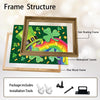 Rainbow Shamrock Leprechaun Hat St Patrick Canvas Print