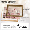 Farmhouse Bathroom Wall Print, Red Cardinals Pink Glass Vases Relax Soak Unwind Breathe Spa Canvas Decor