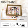 Watercolor Lop Bunny Flower Crown Rose Garden Bench Canvas Wall Art