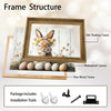 Floral Crown Winking Easter Bunny Canvas Wall Art