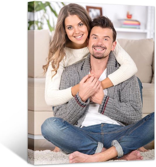 Personalized Custom Canvas Prints: Photo On Canvas (Framed 16X24) Transform Your Photos into Stunning Framed Wall Art Digitally Printed Photo To Canvas Ideal for Home Decor Gifts