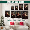 Vintage Santa Claus Reading Canvas Wall Art