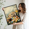 Lop Ear Bunny Easter Basket Canvas Print