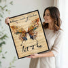 Let It Be Whisper Words of Wisdom Framed Wall Art Vintage Butterfly Music Lyric Print