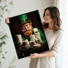 St Patrick's Day Leprechaun Bathroom Canvas Print