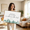 Joshua 24:15 Framed Christian Wall Art As For Me And My House Eucalyptus Scripture Print