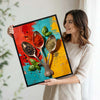 Colorful Herb & Spice Spoon Kitchen Wall Decor Canvas Print
