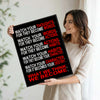 Inspirational Destiny Character Quote Framed Canvas Wall Art, Motivational Typography Wall Decor for Home & Workspace