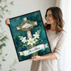 He Is Risen Cross Lily Canvas Wall Art
