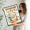 Farmhouse Funny Kitchen Quote Framed Wall Art Print