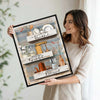 So Very Thankful Grateful Blessed Rustic Kitchen Framed Wall Art