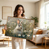 Wild Rabbit Daisy Meadow Canvas Wall Art