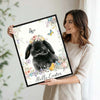 Hello Easter Black Lop Rabbit Canvas Print