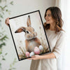 Bunny Dandelion Easter Egg Canvas Print