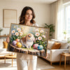 Cute Lop‑Eared Bunny Easter Canvas Wall Art