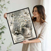Just Breathe Hummingbird White Daisy Rustic Framed Wall Art