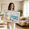 Coastal Sea Turtle "Every Day Is A New Beginning" Window View Wall Art