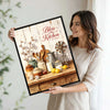 Rustic Bless This Kitchen Country Wall Decor Canvas Print