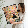 Funny Black Cat Bath Canvas Art | Whimsical Bathroom Wall Decor