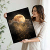 Full Moon Starry Night Sky Canvas Wall Art Celestial Home Decor