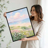 Soft Pastel Seaside Wildflower Canvas Wall Art Dreamy Beach Coastal Home Decor