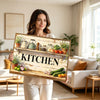 Rustic Kitchen Shelf Vegetable Canvas Wall Art