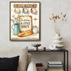 Farmhouse Funny Kitchen Quote Framed Wall Art Print