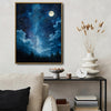 Milky Way Starry Night Sky Canvas Wall Art Watercolor Celestial Home Decor