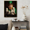 St Patrick's Day Leprechaun Bathroom Canvas Print