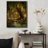 Mystical Enchanted Forest Willow Tree Canvas Wall Art Fairy Nature Home Decor