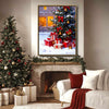Snowy Christmas Tree & Gifts Framed Wall Art Christmas Decoration
