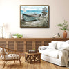 Nautical Vintage Boat Seagull Beach Quote Wall Canvas Art