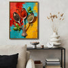 Colorful Herb & Spice Spoon Kitchen Wall Decor Canvas Print