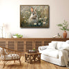 Wild Rabbit Daisy Meadow Canvas Wall Art
