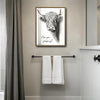 Funny Highland Cow Are You Pooping Canvas Wall Art Farmhouse Bathroom Decor