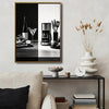 Black & White Split Kitchen Still Life Framed Wall Art Print