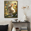 Baby Bunny Wildflower Meadow Canvas Print
