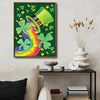 Rainbow Shamrock Leprechaun Hat St Patrick Canvas Print