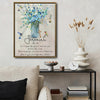 Jeremiah 29:11 Framed Christian Wall Art Hummingbird Floral Bible Verse Print