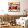 Canning Pickle Jars Rustic Kitchen Canvas Wall Art