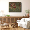Vintage Poppy Floral Antique Framed Wall Art Print