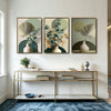 Boho Sage Green Eucalyptus 3 Panel Botanical Wall Art