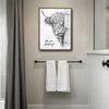 Funny Highland Cow Are You Pooping Canvas Wall Art Farmhouse Bathroom Decor