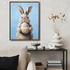 Bunny with Easter Egg Canvas Wall Print