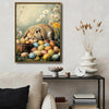 Lop Ear Bunny Easter Basket Canvas Print