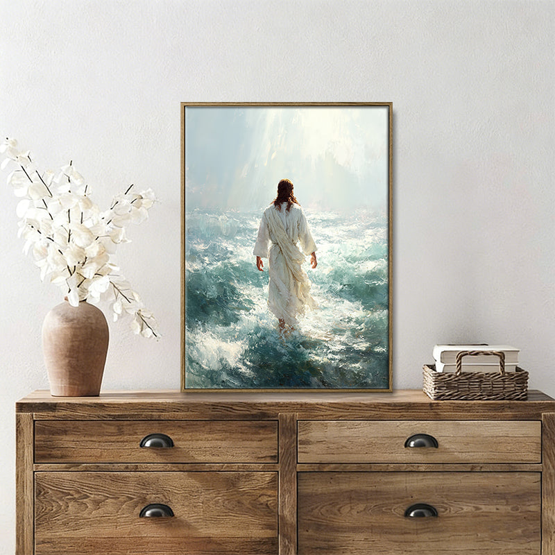 Jesus Christ the lost sheep wall art