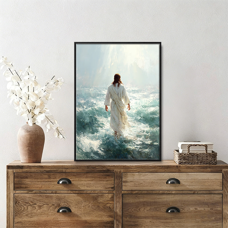 Jesus Christ the lost sheep wall art