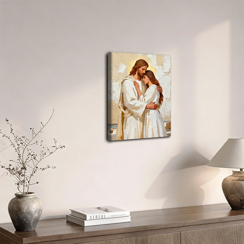 Jesus Christ the lost sheep wall art