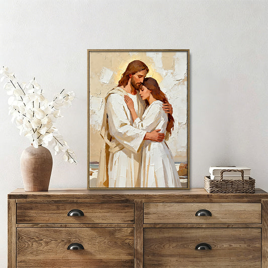 Jesus Christ the lost sheep wall art