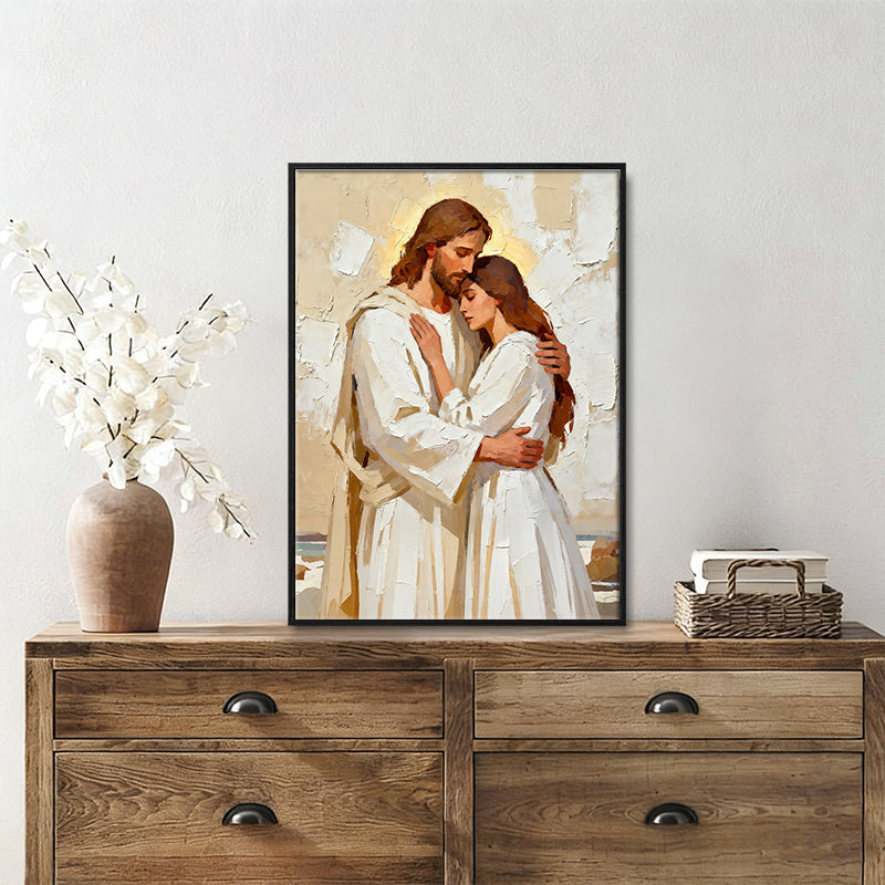 Jesus Christ the lost sheep wall art